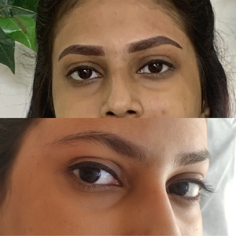 Ombre powder brows result — Golden Ratio by Priyanka, Bengaluru