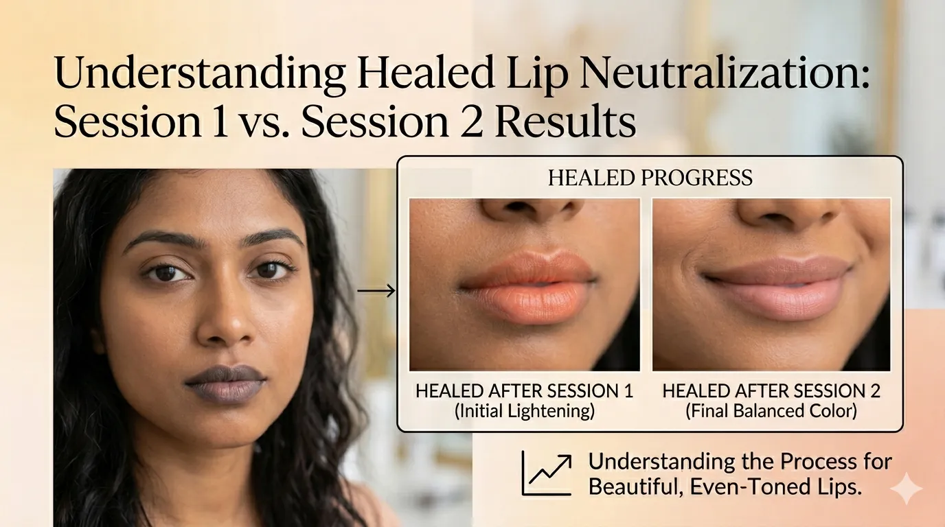 Dark Lips Feeling Insecure? Why Lip Neutralisation Takes 2–3 Sessions — and Why That's Correct