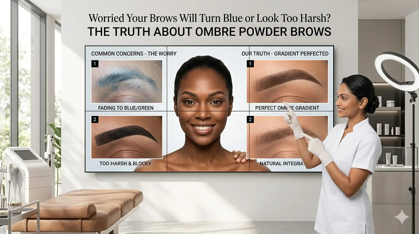 Worried Your Brows Will Turn Blue or Look Too Harsh? The Truth About Ombre Powder Brows in Bengaluru